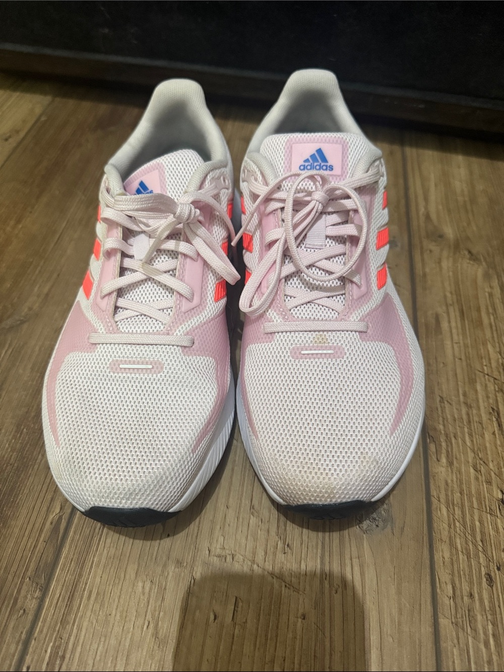 adidas Women’s Running Sneakers - Light Pink & White with Coral Accents